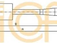 Cablu frana mana IVECO DAILY III caroserie inchisa combi COFLE 12.3724