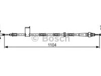 Cablu frana mana JEEP GRAND CHEROKEE II WJ WG BOSCH 1987482364