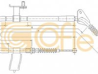 Cablu frana mana MAZDA 323 C V BA COFLE 17.0683