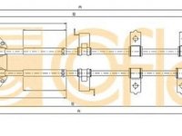 Cablu frana mana MAZDA 6 GH COFLE 17.0603
