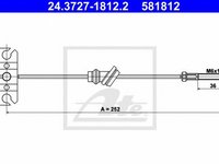 Cablu frana mana MAZDA MX-6 GE ATE 24372718122