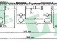 Cablu frana mana MAZDA MX-6 GE LPR C0395B