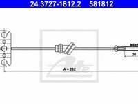 Cablu frana mana MAZDA PREMACY CP ATE 24372718122