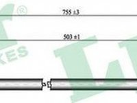 Cablu frana mana MERCEDES-BENZ E-CLASS combi S210 LPR C0434B