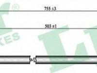 Cablu frana mana MERCEDES-BENZ E-CLASS W210 LPR C0434B