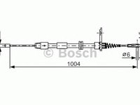 Cablu frana mana MERCEDES-BENZ SLK R171 BOSCH 1987482023