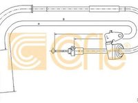 Cablu frana mana MINI MINI Cabriolet R52 COFLE 10.4301