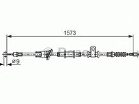 Cablu frana mana MITSUBISHI SPACE STAR DG A BOSCH 1987482399