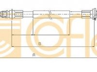 Cablu frana mana NISSAN INTERSTAR platou sasiu COFLE 10.6854