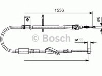 Cablu frana mana OPEL AGILA A H00 BOSCH 1987482137