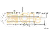 Cablu frana mana Opel Agila (A) (H00), Suzuki Wagon R+ (Mm) Cofle 115741, parte montare : dreapta, spate