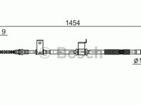 Cablu frana mana OPEL ANTARA BOSCH 1987482294 PieseDeTop