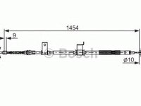 Cablu frana mana OPEL ANTARA BOSCH 1987482294