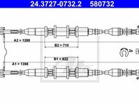 Cablu frana mana OPEL ASTRA F 56 57 ATE 24372707322