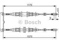 Cablu frana mana OPEL ASTRA F 56 57 BOSCH 1987477766