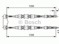 Cablu frana mana OPEL ASTRA F combi 51 52 BOSCH 1987477258