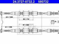 Cablu frana mana OPEL ASTRA F combi 51 52 TEXTAR 44029300