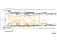 Cablu frana mana Opel Astra F Combi, Astra G Combi (F35), Kadett E Cofle 115855, parte montare : spate