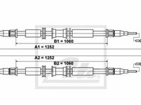 Cablu frana mana OPEL ASTRA G caroserie F70 TEXTAR 44030700 PieseDeTop