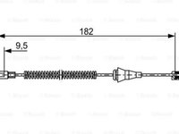 Cablu frana mana OPEL ASTRA H combi L35 BOSCH 1987482449 PieseDeTop