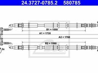 Cablu frana mana OPEL ASTRA H combi L35 TEXTAR 44031700