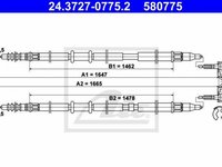 Cablu frana mana OPEL ASTRA H L48 TEXTAR 44031600