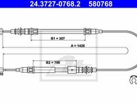 Cablu frana mana OPEL TIGRA TwinTop TEXTAR 44031100
