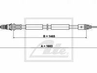 Cablu frana mana OPEL VIVARO caroserie F7 ATE 24372710712 PieseDeTop