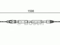 Cablu frana mana OPEL VIVARO caroserie F7 BOSCH 1987482388 PieseDeTop