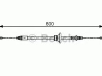 Cablu frana mana OPEL VIVARO caroserie F7 BOSCH 1987482146 PieseDeTop