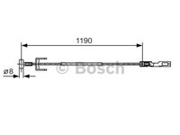 Cablu frana mana OPEL VIVARO platou sasiu E7 BOSCH 1987482043