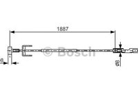 Cablu frana mana OPEL VIVARO platou sasiu E7 BOSCH 1987482292