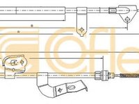 Cablu frana mana PEUGEOT 107 COFLE 10.4511