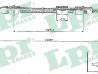 Cablu frana mana PEUGEOT 406 8B LPR C0634B