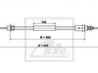 Cablu frana mana PEUGEOT 406 Break 8E F TEXTAR 44034600 PieseDeTop