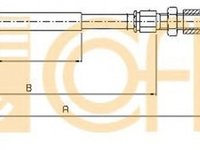 Cablu frana mana PEUGEOT BOXER bus 244 Z COFLE 10.4723