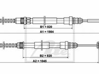 Cablu frana mana RENAULT ESPACE II J S63 TEXTAR 44037300 PieseDeTop
