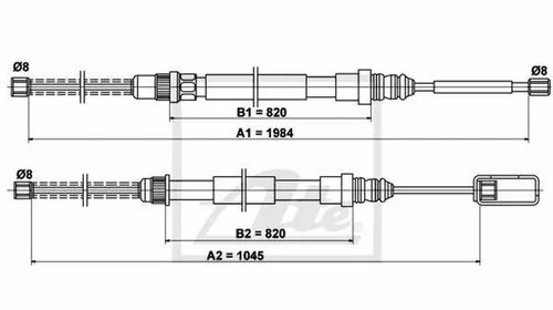 Cablu frana mana RENAULT ESPACE II J S63 TEXT
