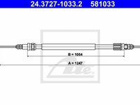 Cablu frana mana RENAULT LAGUNA I B56 556 TEXTAR 44039700