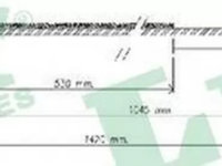 Cablu frana mana RENAULT MASTER II platou sasiu ED HD UD LPR C0369B PieseDeTop