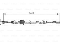 Cablu frana mana RENAULT MASTER III caroserie FV BOSCH 1987482548