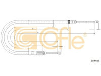 Cablu frana mana Renault Megane 1 Grandtour (Ka0/1) Cofle 106685, parte montare : dreapta, spate