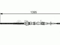 Cablu frana mana SEAT AROSA 6H BOSCH 1987477883 PieseDeTop