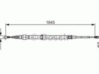 Cablu frana mana SEAT CORDOBA 6L2 BOSCH 1987482191
