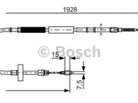 Cablu frana mana SEAT EXEO ST 3R5 BOSCH 1987477922 PieseDeTop