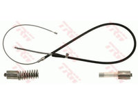 Cablu frana mana Skoda Fabia (6y2), Vw Polo (9n) Trw GCH2649, parte montare : dreapta, stanga, spate