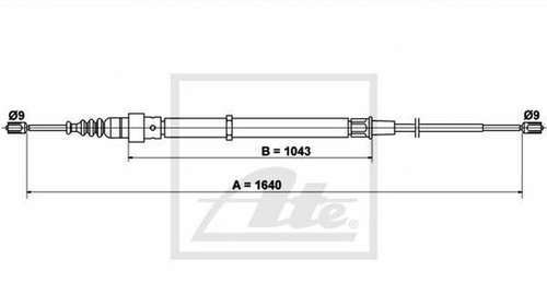 Cablu frana mana SKODA FABIA TEXTAR 44006900