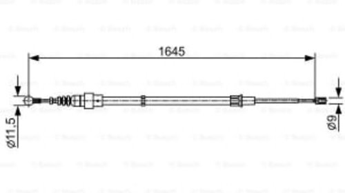 Cablu frana mana stanga/dreapta (1645mm) SEAT