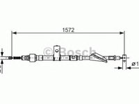 Cablu frana mana SUZUKI BALENO combi EG BOSCH 1987477607