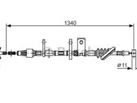 Cablu frana mana SUZUKI VITARA ET TA BOSCH 1987482184